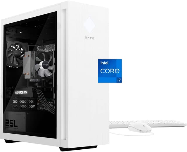 HP OMEN 40L Gaming Desktop - AMD Ryzen 5, 16GB RAM, 1TB SSD